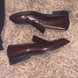Salvatore Ferragamo Men's Brown Leather Loafers